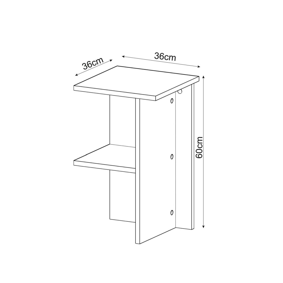 Leray - Walnut – Ноќна масичка - Image 5