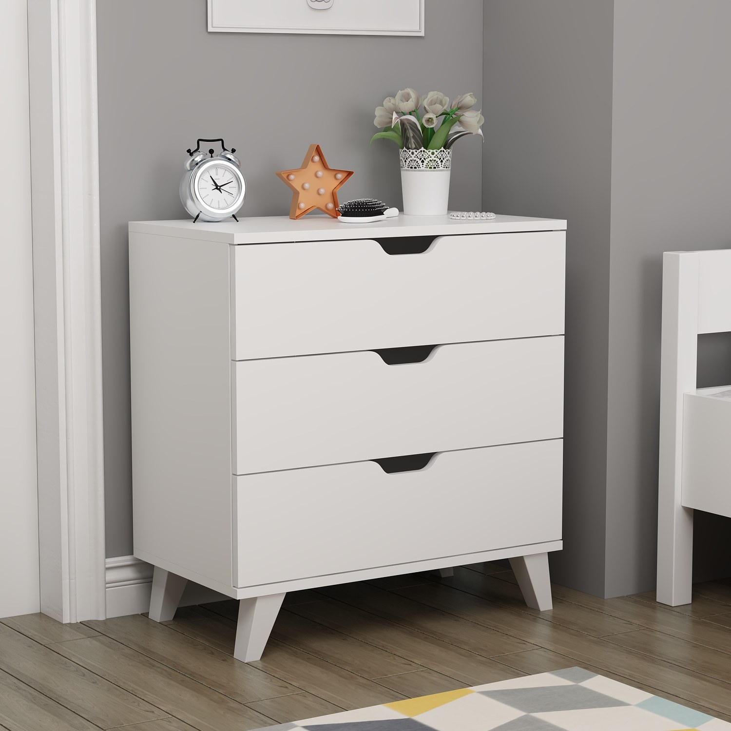 382NRC250120-201.jpg Valencia 3 - White – Комода - Image 1