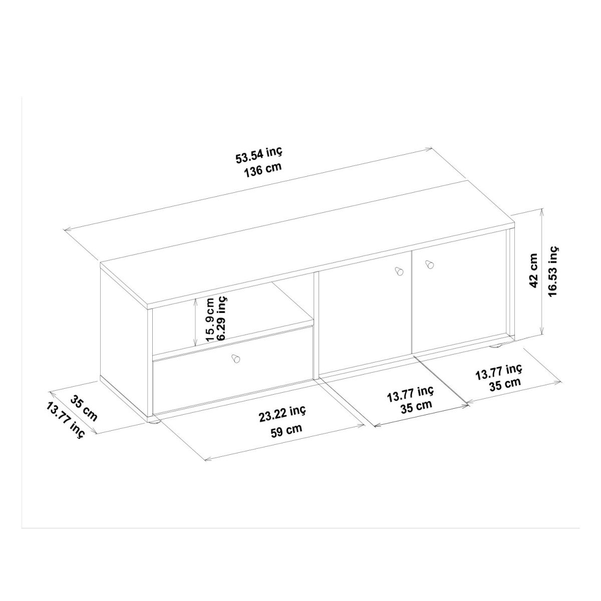 Pao - Oak – ТВ комода - Image 6