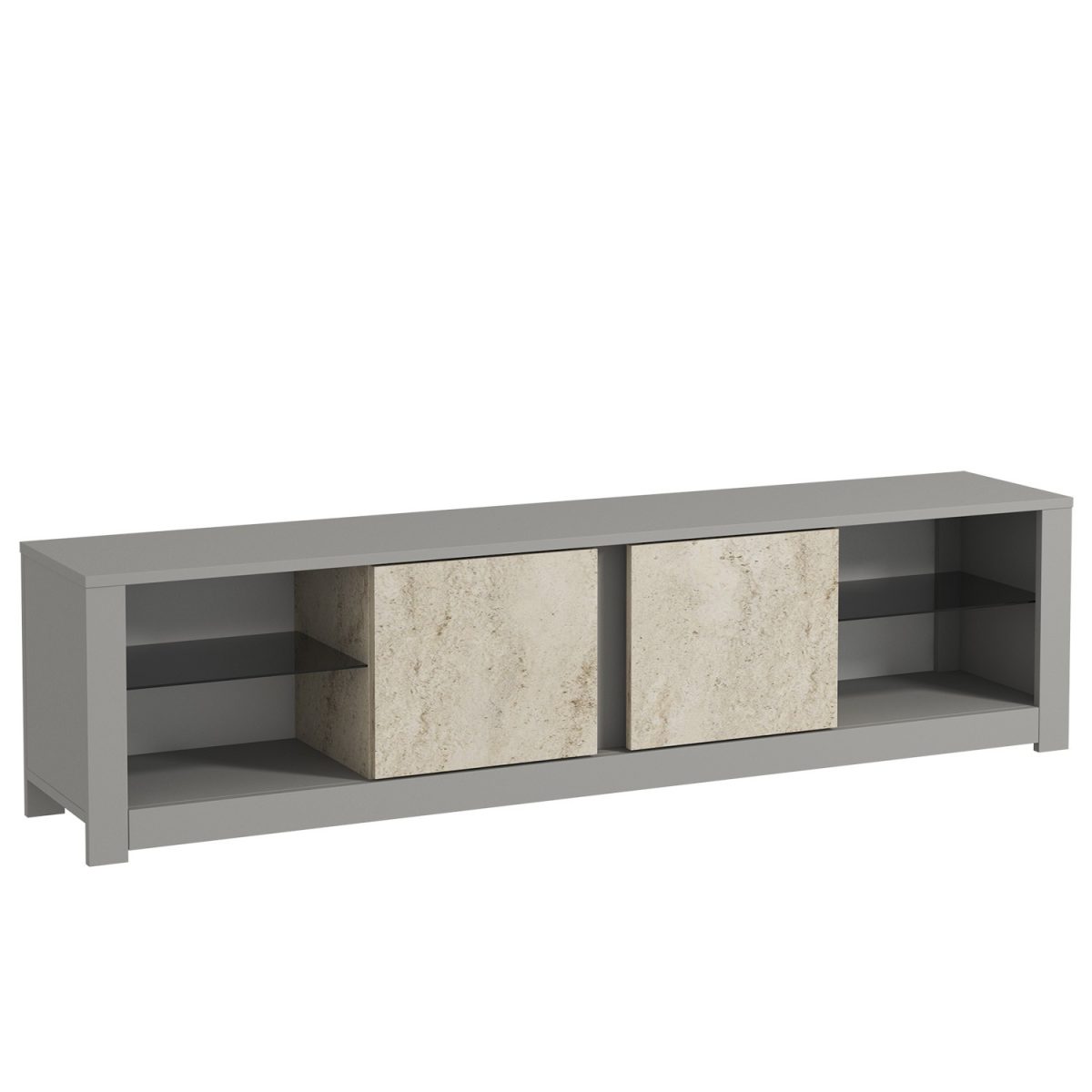 Aydos - Grey, Travertine – ТВ комода - Image 4