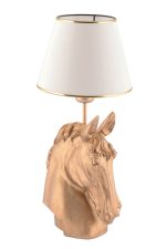 Horse - White, Gold – Светилка за маса - Image 2