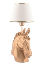 Horse - White, Gold – Светилка за маса - Image 4