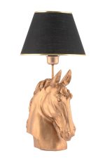 Horse - Black, Gold – Светилка за маса - Image 3