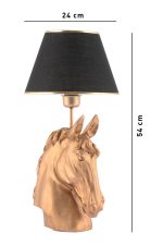 Horse - Black, Gold – Светилка за маса - Image 6