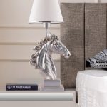 Horse - White, Silver – Светилка за маса
