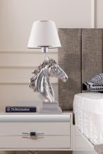 Horse - White, Silver – Светилка за маса