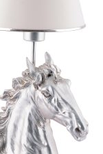 Horse - White, Silver – Светилка за маса - Image 3