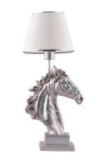 Horse - White, Silver – Светилка за маса - Image 5