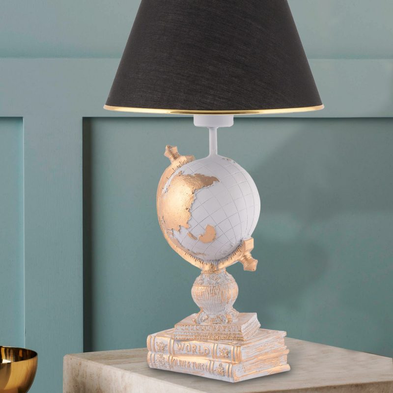 World - Black, White – Светилка за маса