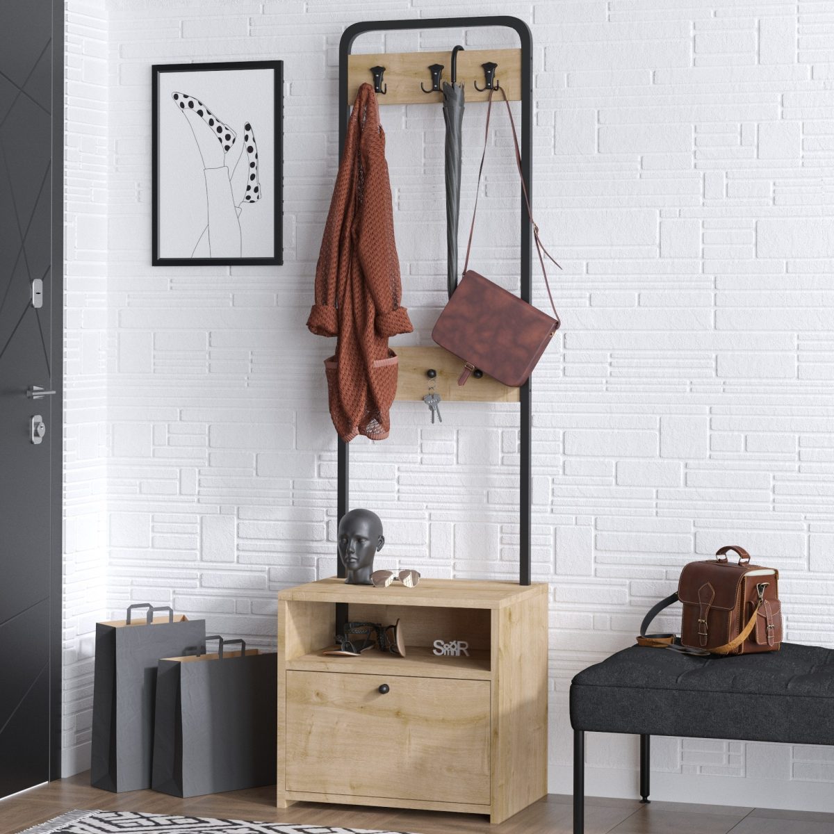 Quinn – Гардеробер за претсобје - Image 2