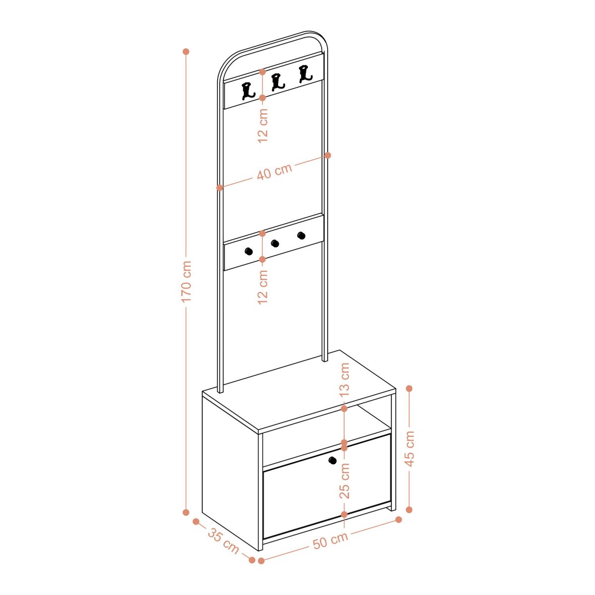 Quinn – Гардеробер за претсобје - Image 5