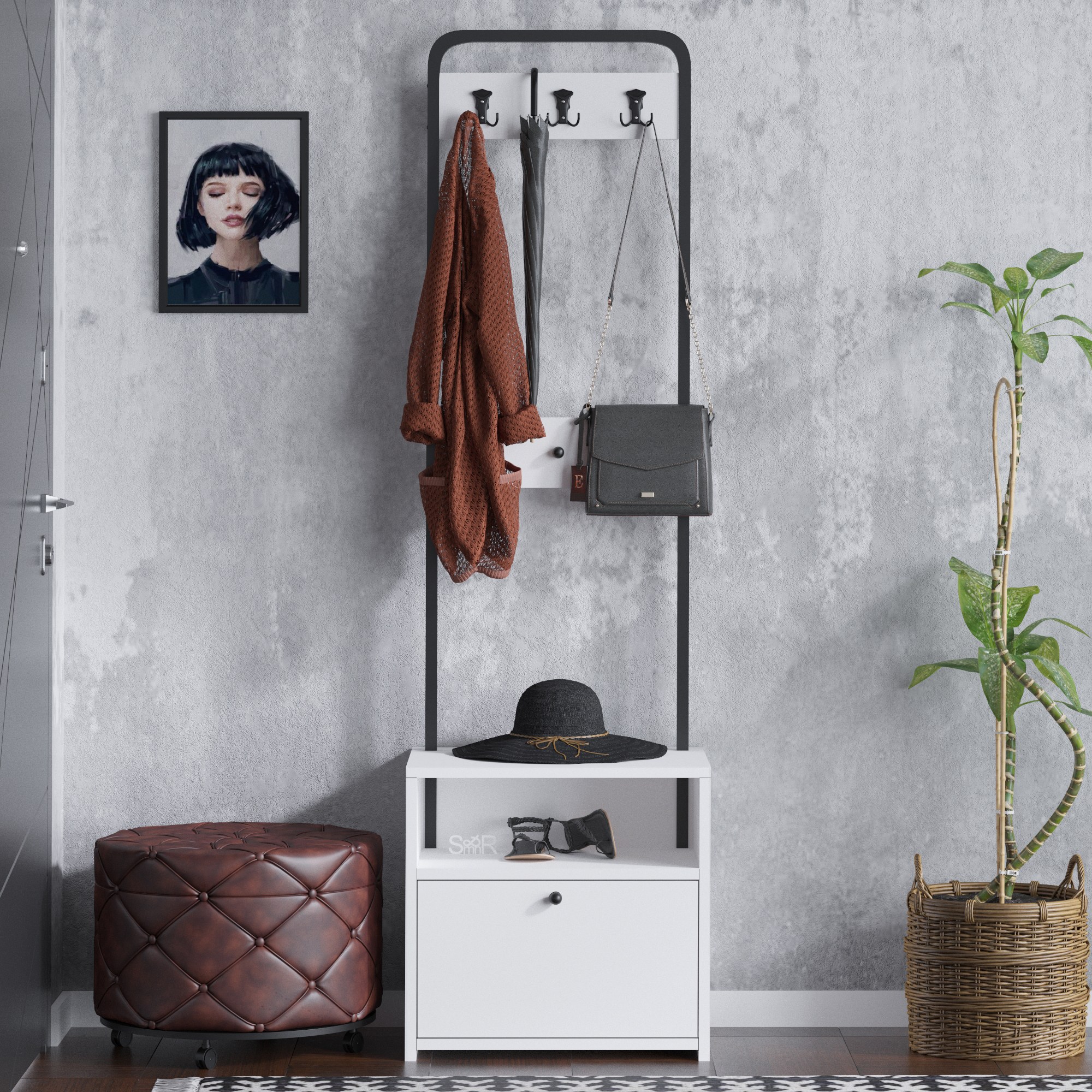 393MRD140420-201.jpg Tina – Гардеробер за претсобје - Image 1