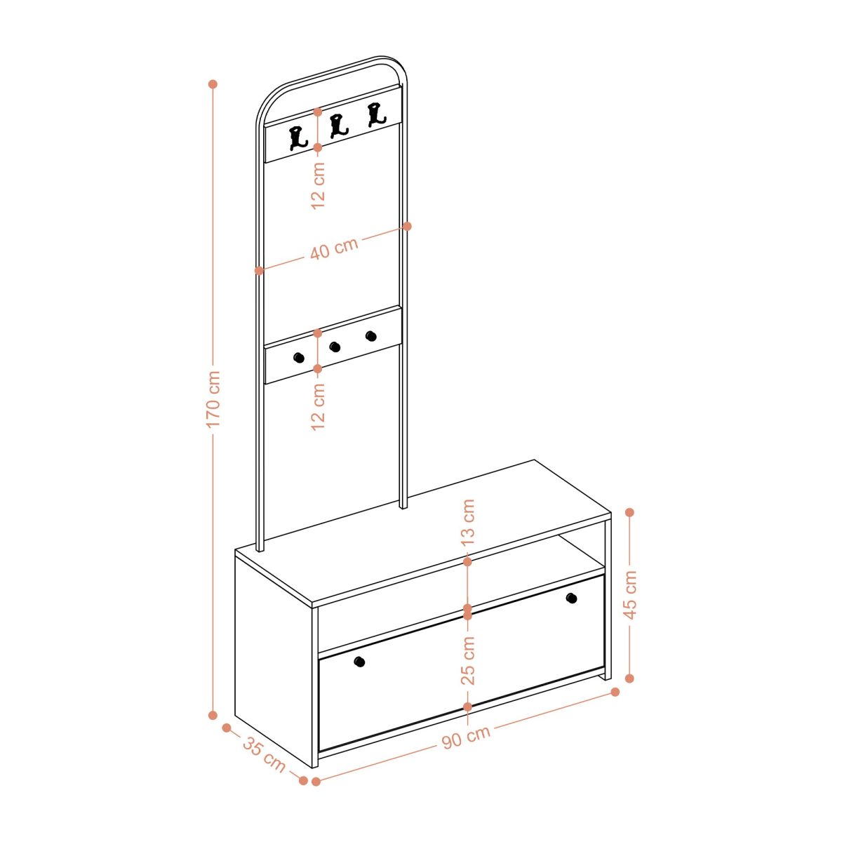Nicole – Гардеробер за претсобје - Image 5