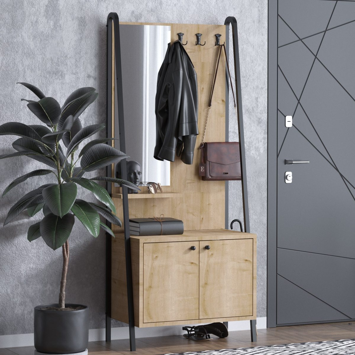 Lumi Dec0145 – Гардеробер за претсобје - Image 2