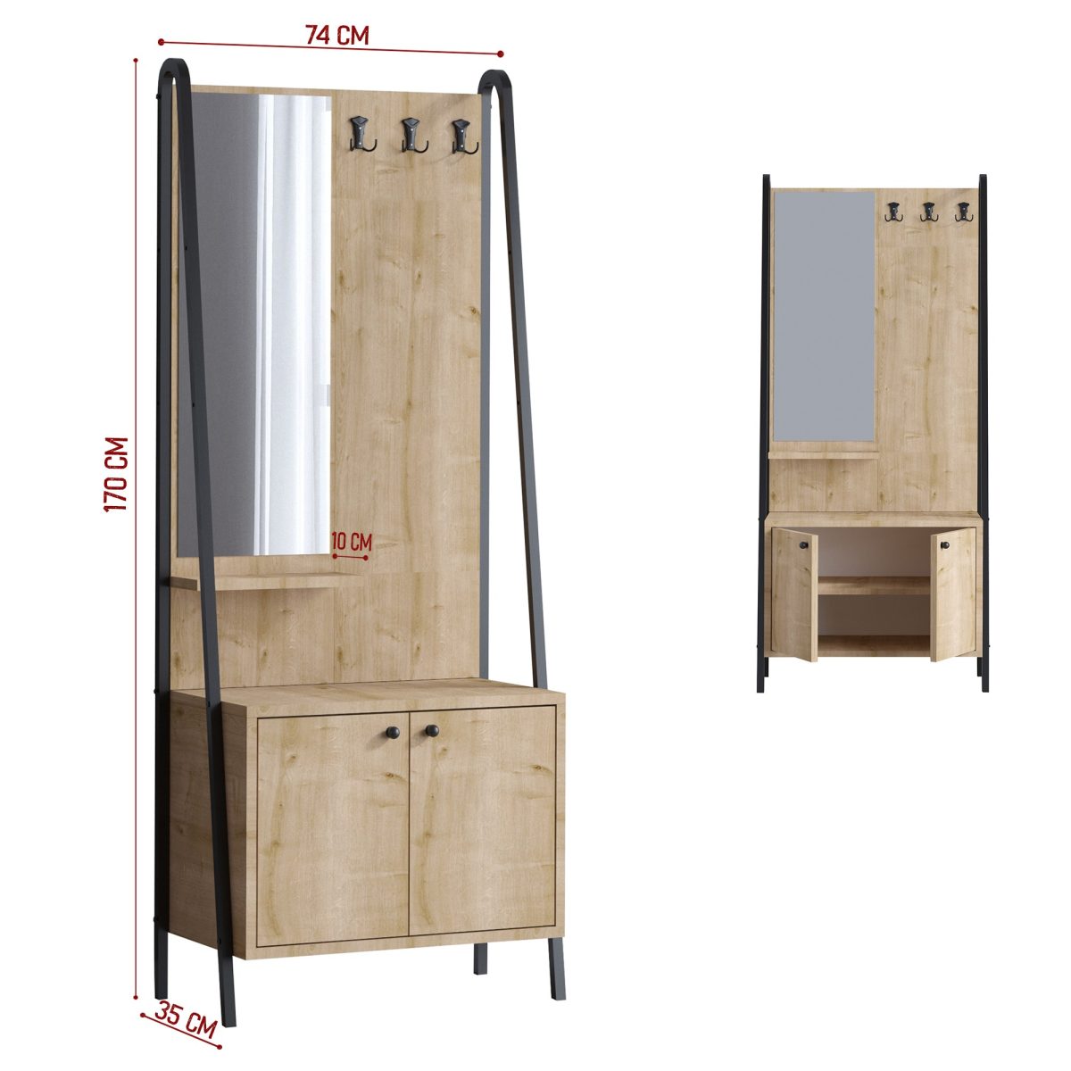 Lumi Dec0145 – Гардеробер за претсобје - Image 4