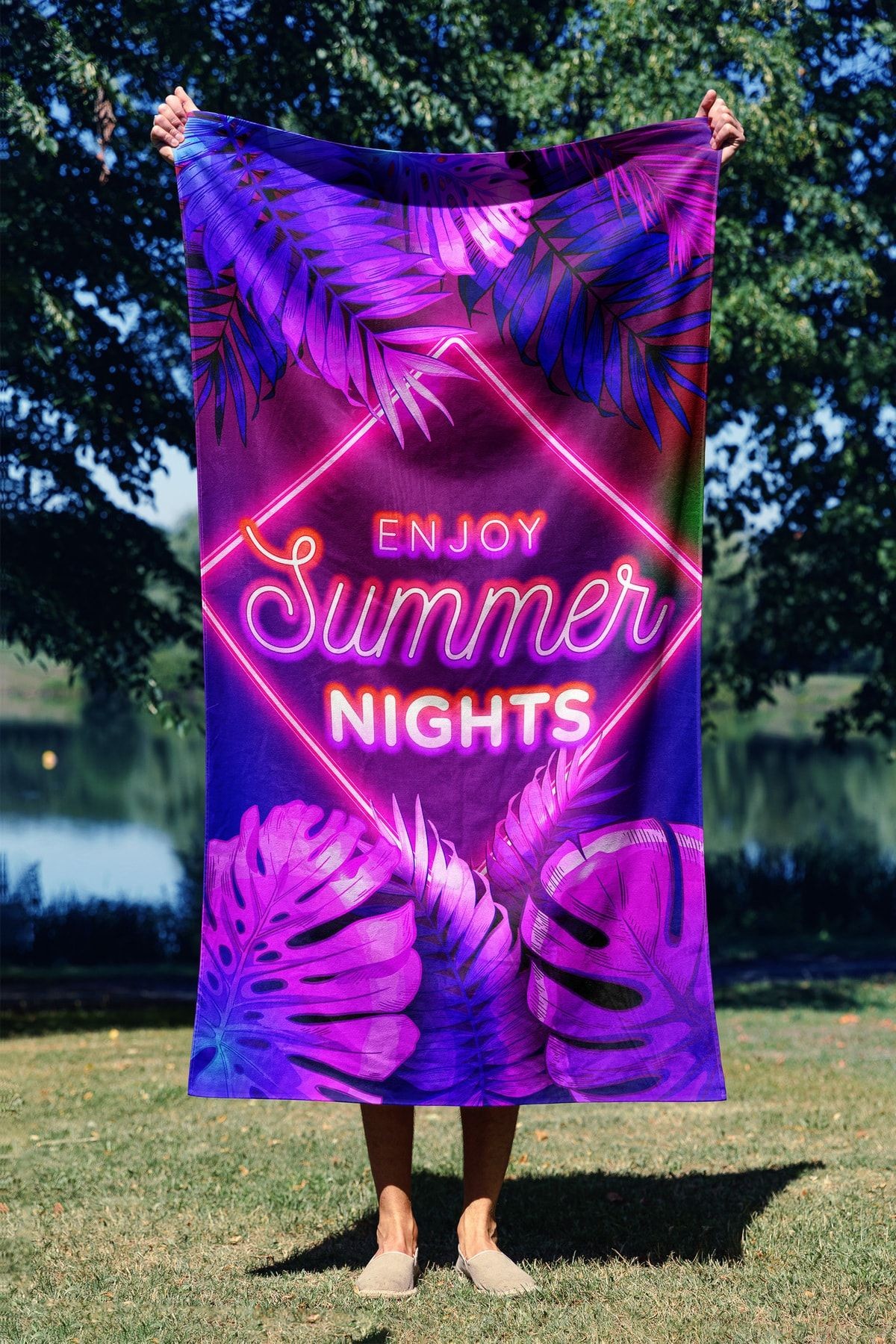 450AST110920-201.jpg Enjoy Summer Night 70 – Пешкир за плажа - Image 1