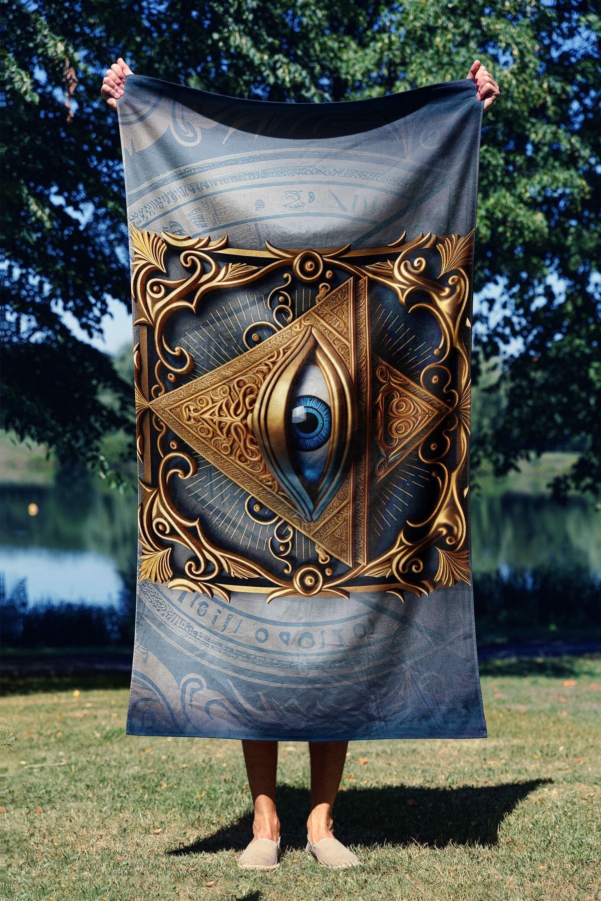 450AST113420-201.jpg Pyramid Eye 70 – Пешкир за плажа - Image 1