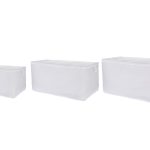Quin Set - White – Комплет кеси за складирање (3 парчиња)