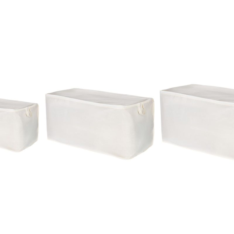 Quin Set - Cream – Комплет кеси за складирање (3 парчиња)
