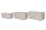 Quin Set - Beige – Комплет кеси за складирање (3 парчиња)