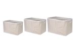 Violet Set - Beige – Комплет кеси за складирање (3 парчиња)
