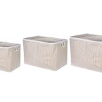 Violet Set - Beige – Комплет кеси за складирање (3 парчиња)