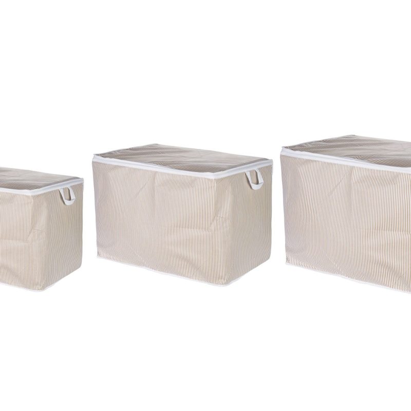 Violet Set - Beige – Комплет кеси за складирање (3 парчиња)