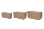 Quin Set - Brown – Комплет кеси за складирање (3 парчиња)