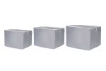 Quin Set - Anthracite – Комплет кеси за складирање (3 парчиња)