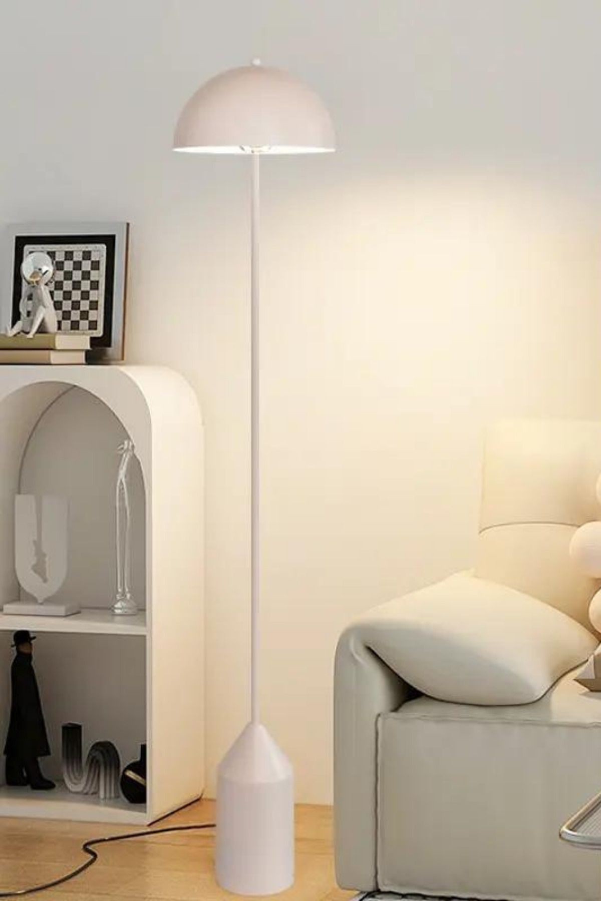 461MRL120320-201.jpg Mushroom Pencil - White – Подна ламба - Image 1