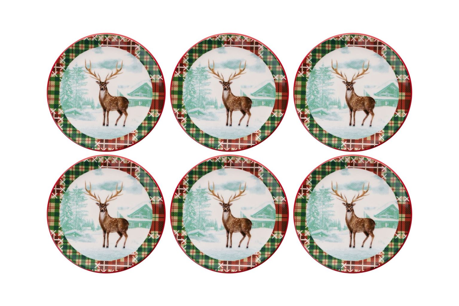 Deer Ekose – Комплет чинии за десерт (6 парчиња) - Image 3