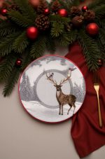 Deer Winter – Комплет чинии за десерт (6 парчиња)