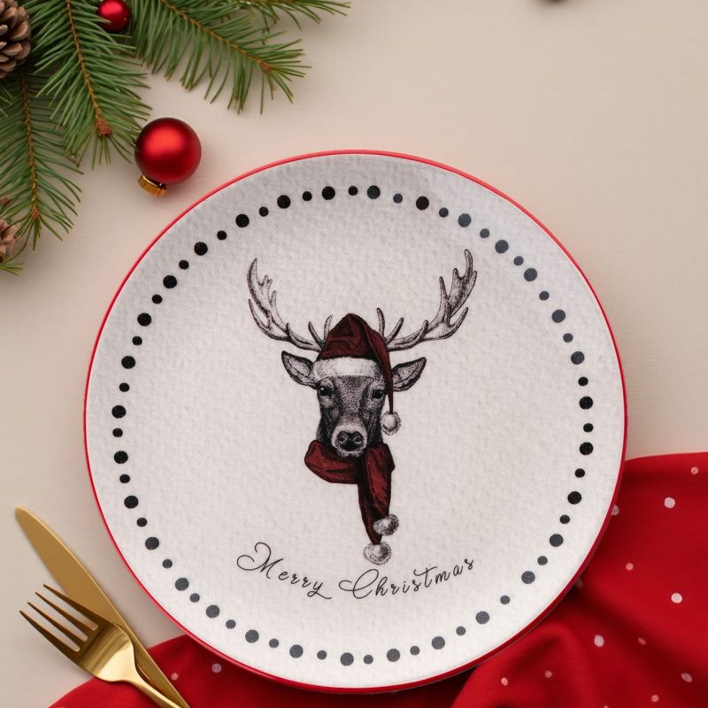 Xmas Merry – Комплет чинии за десерт (6 парчиња)