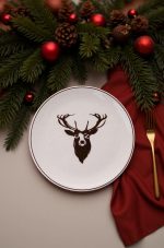 Geyik Bordo – Комплет чинии за десерт (6 парчиња)