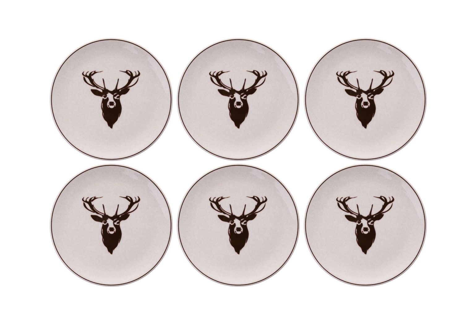 Geyik Bordo – Комплет чинии за десерт (6 парчиња) - Image 3