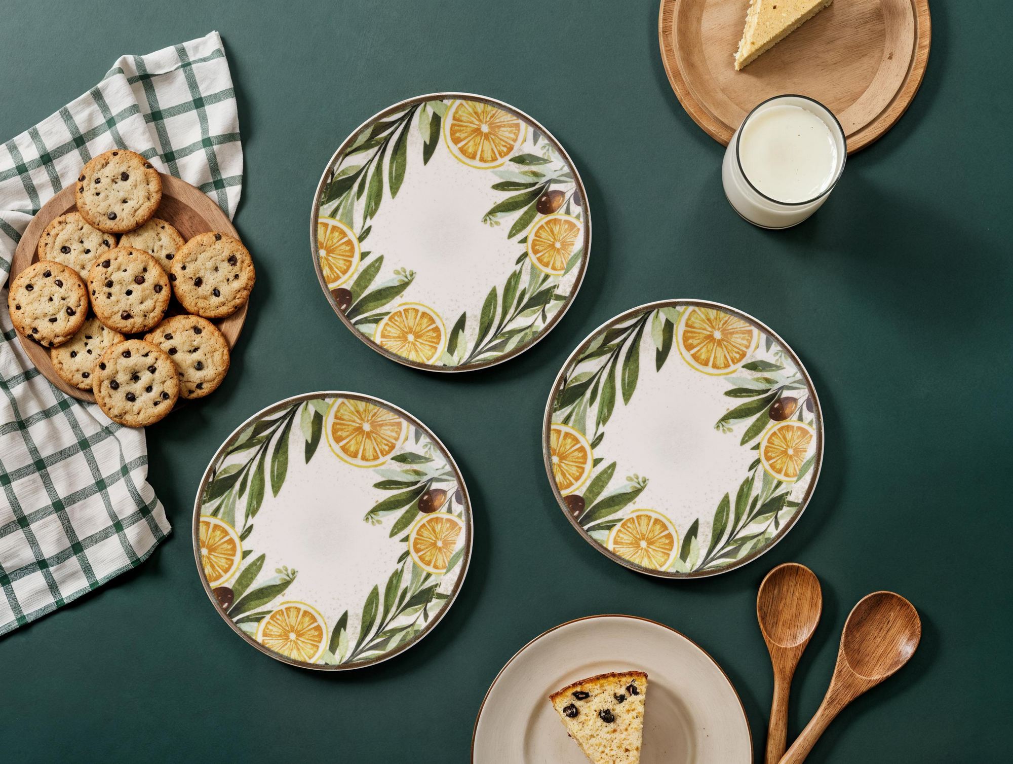 471PST112620-201.jpg Lemon Yellow – Комплет чинии за десерт (6 парчиња) - Image 1