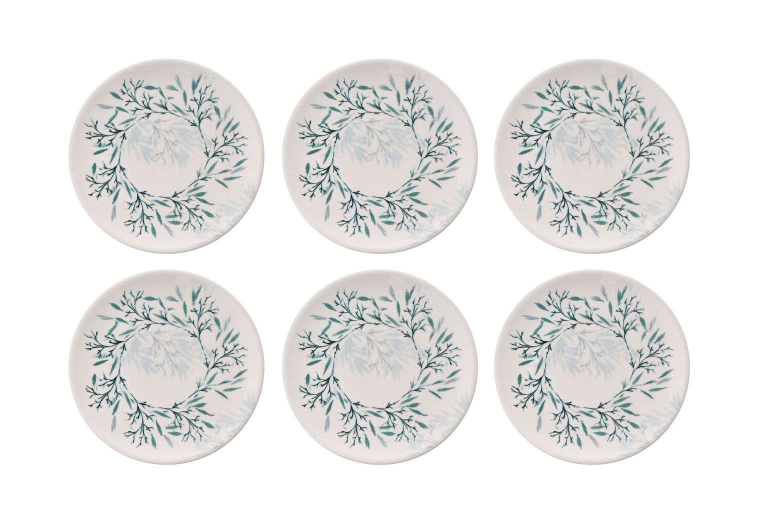 Green Leaf – Комплет чинии за десерт (6 парчиња) - Image 2