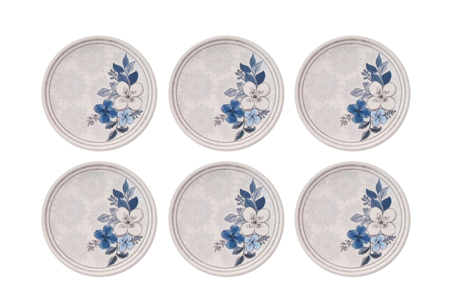 Flower Garden – Комплет чинии за десерт (6 парчиња) - Image 2