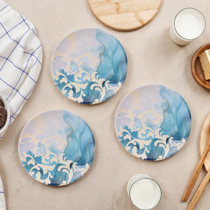 Turquoise Pattern – Комплет чинии за десерт (6 парчиња)