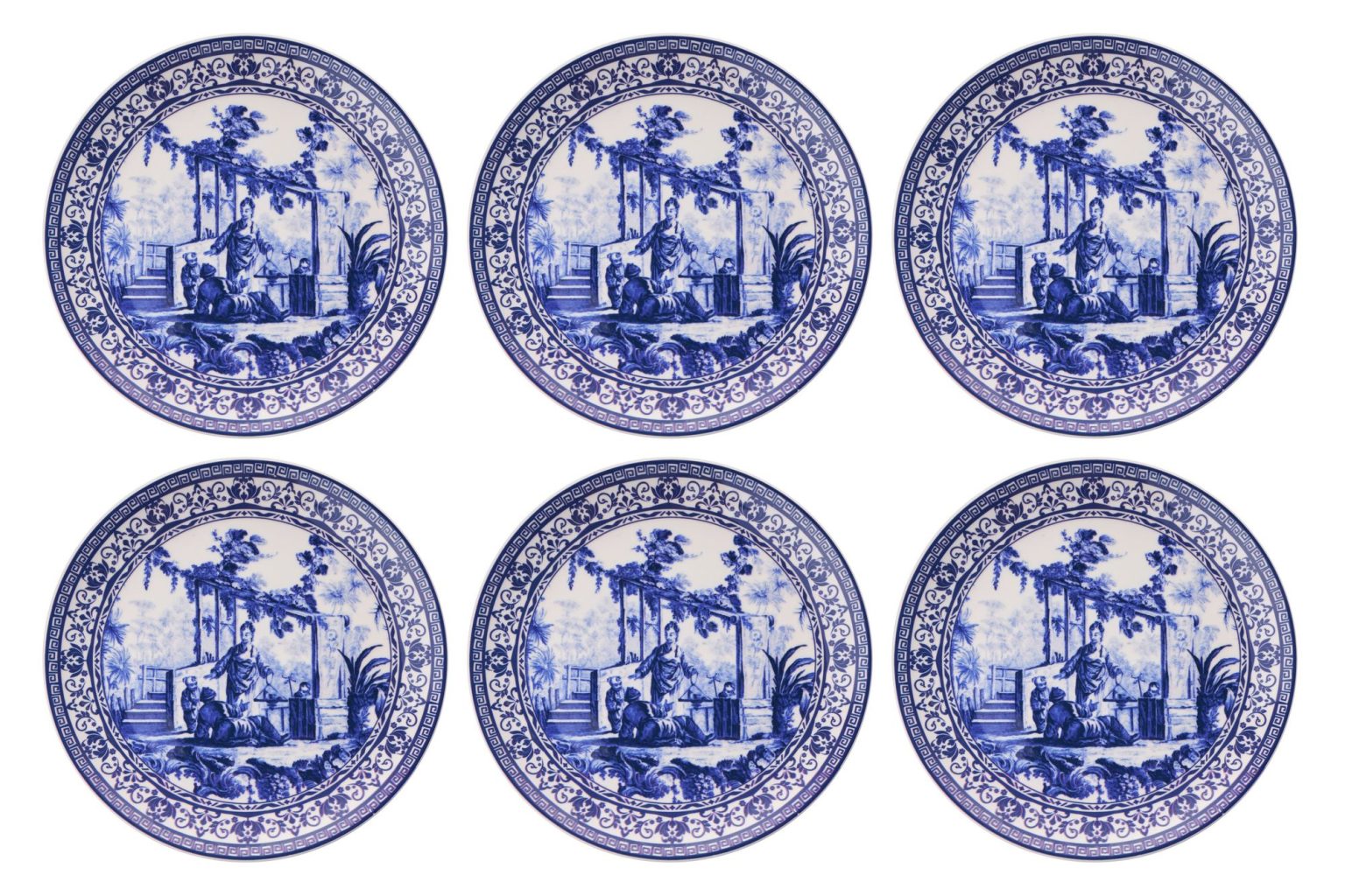 Antique Blue – Комплет чинии за десерт (6 парчиња) - Image 2