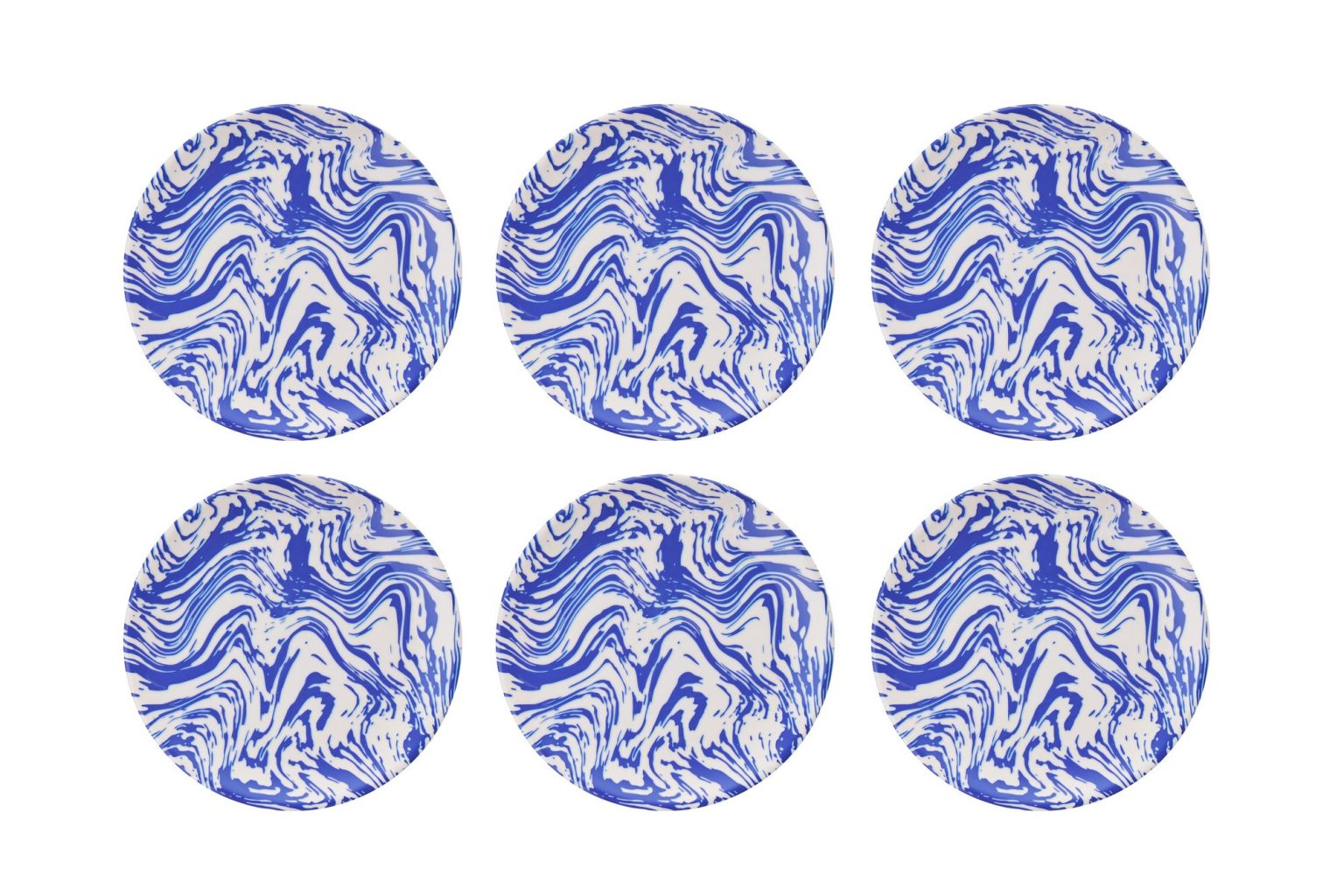 Blue Wave – Комплет чинии за десерт (6 парчиња) - Image 2