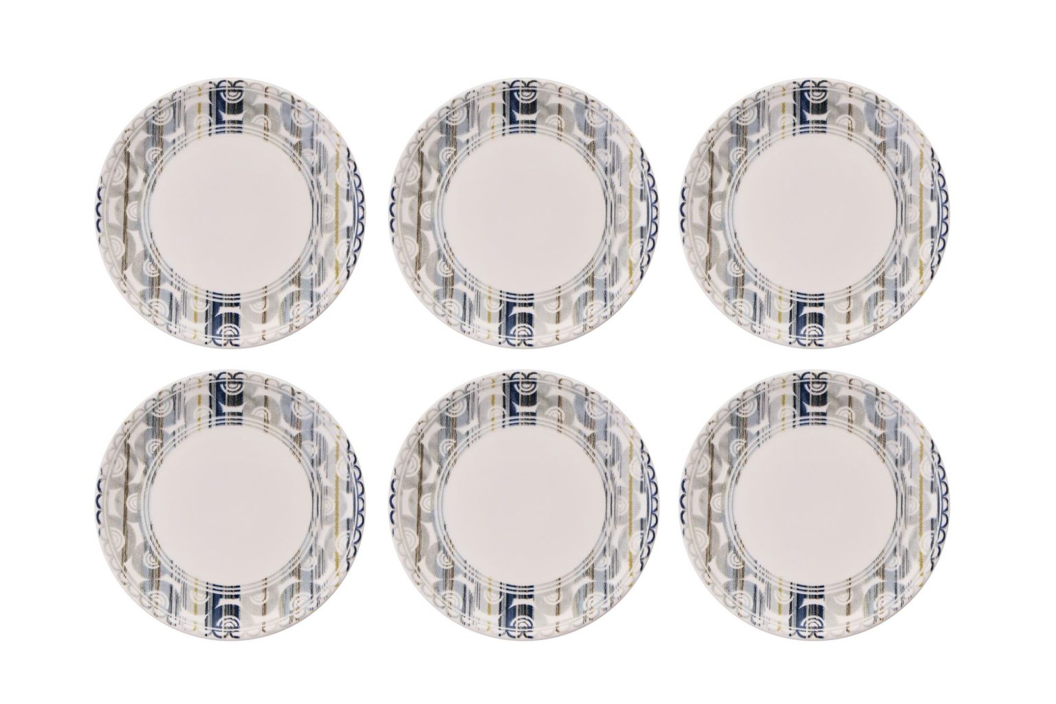 Grey Lines – Комплет чинии за десерт (6 парчиња) - Image 2