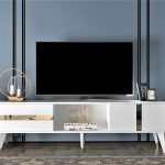 Vania - White, Gold – ТВ комода