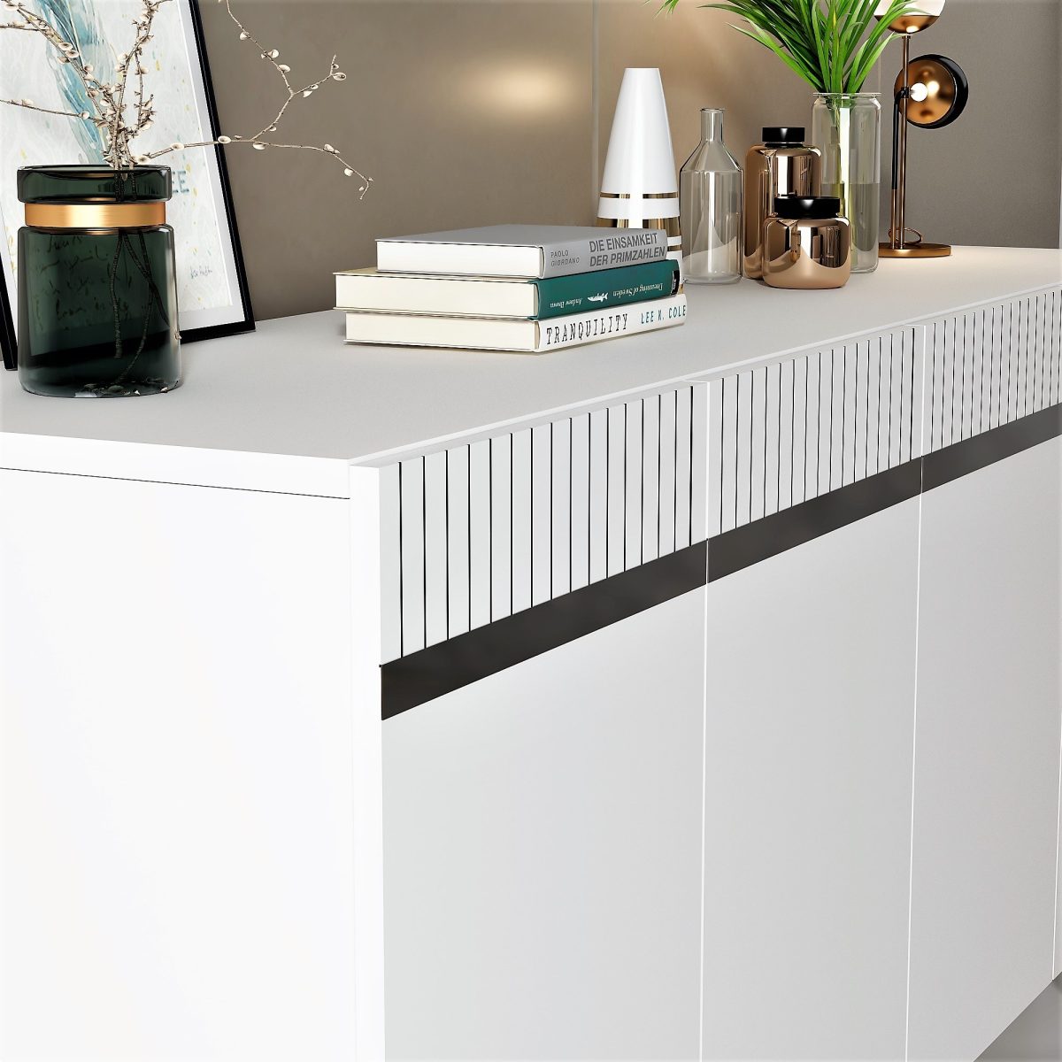 Defne - White, Silver – Конзола - Image 3