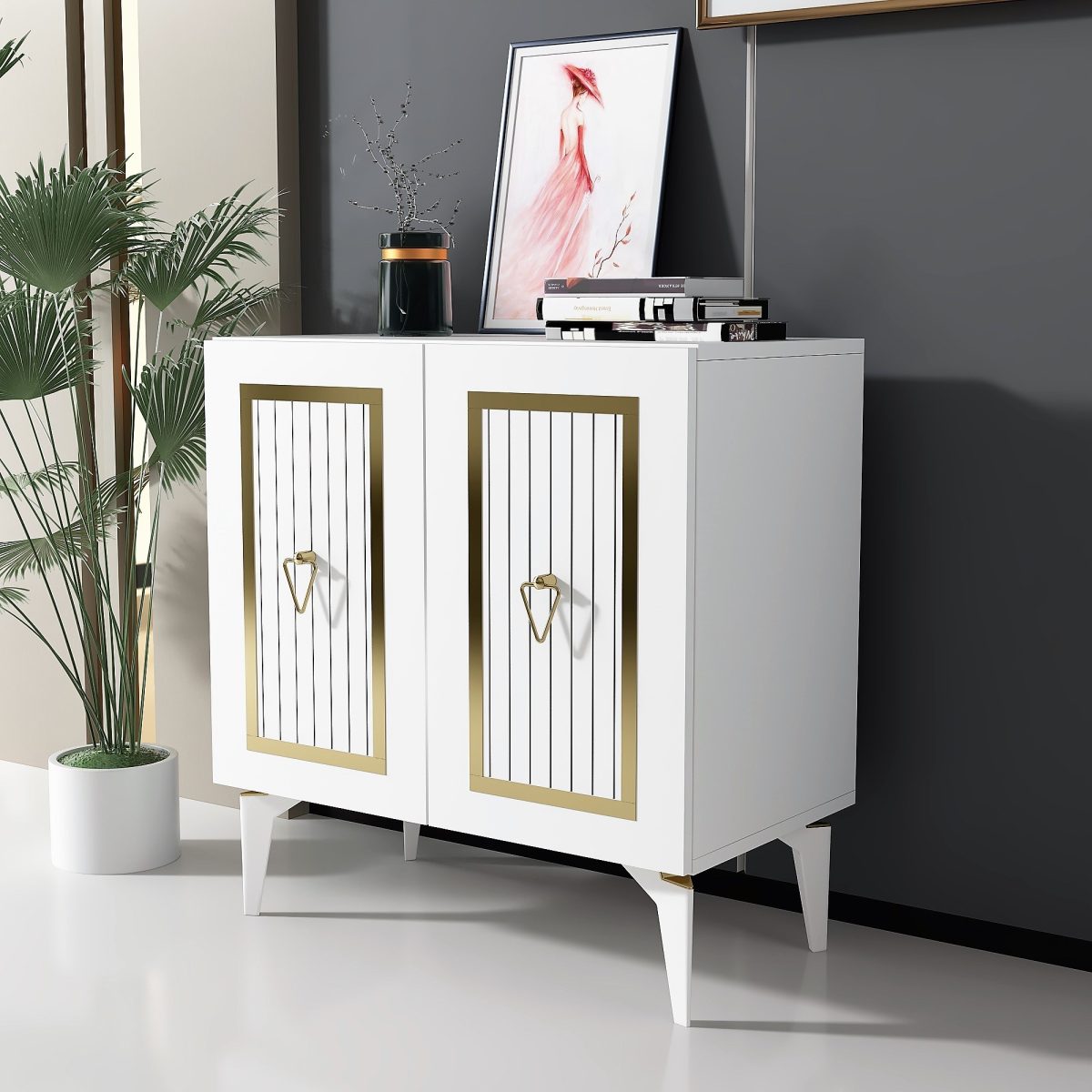 Capri - White, Gold – Конзола - Image 2