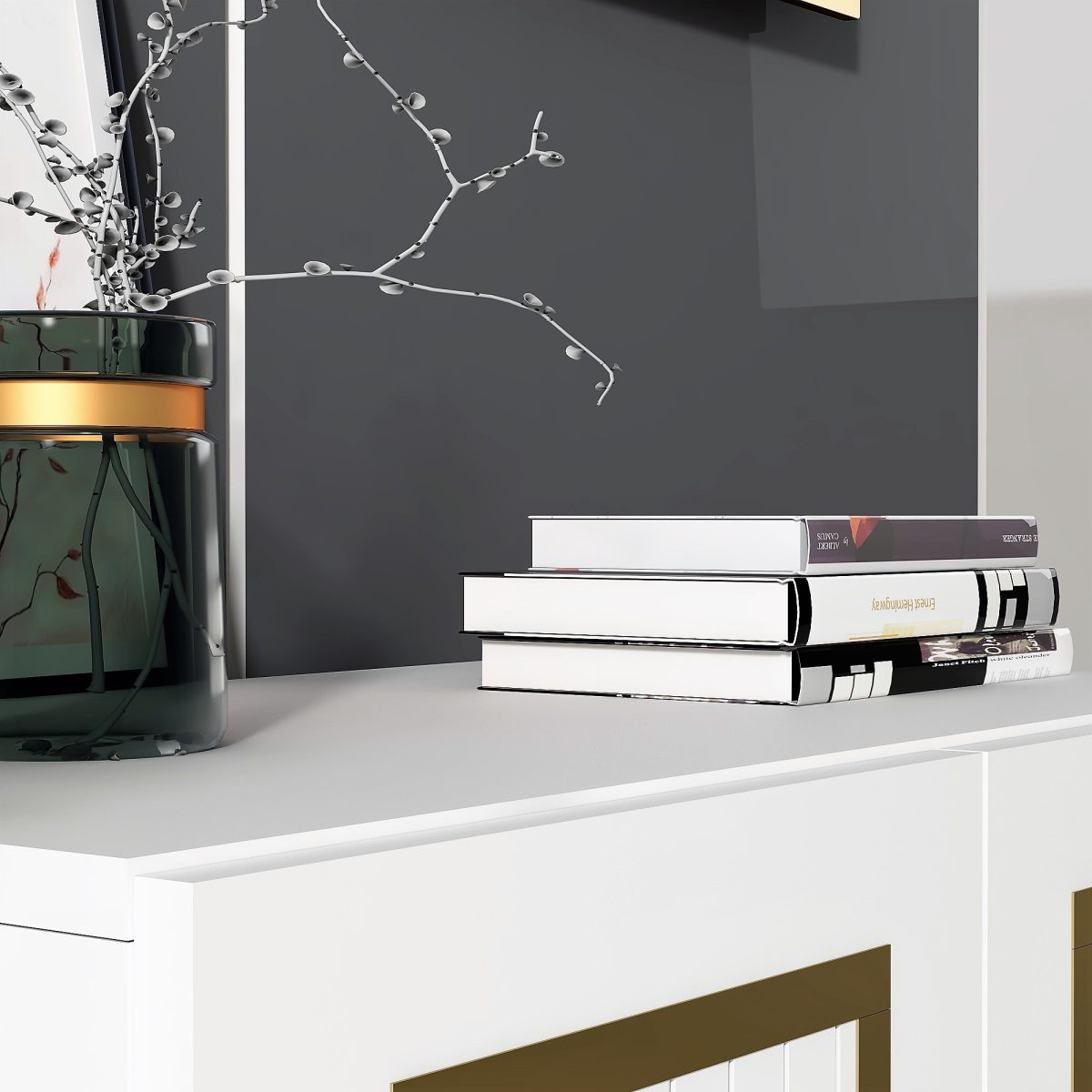 Capri - White, Gold – Конзола - Image 5