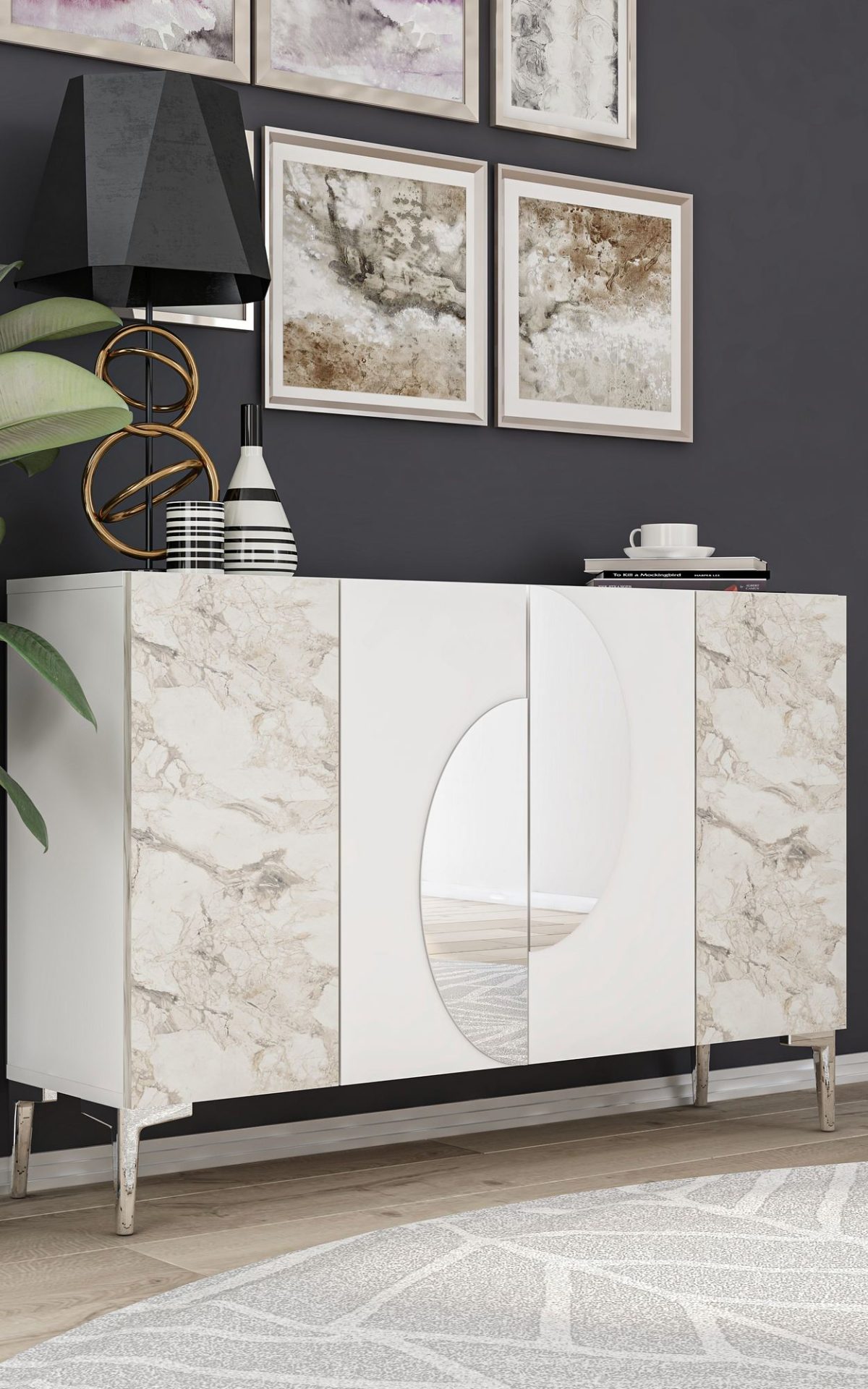 Afra KM120 - White, Silver – Конзола - Image 2