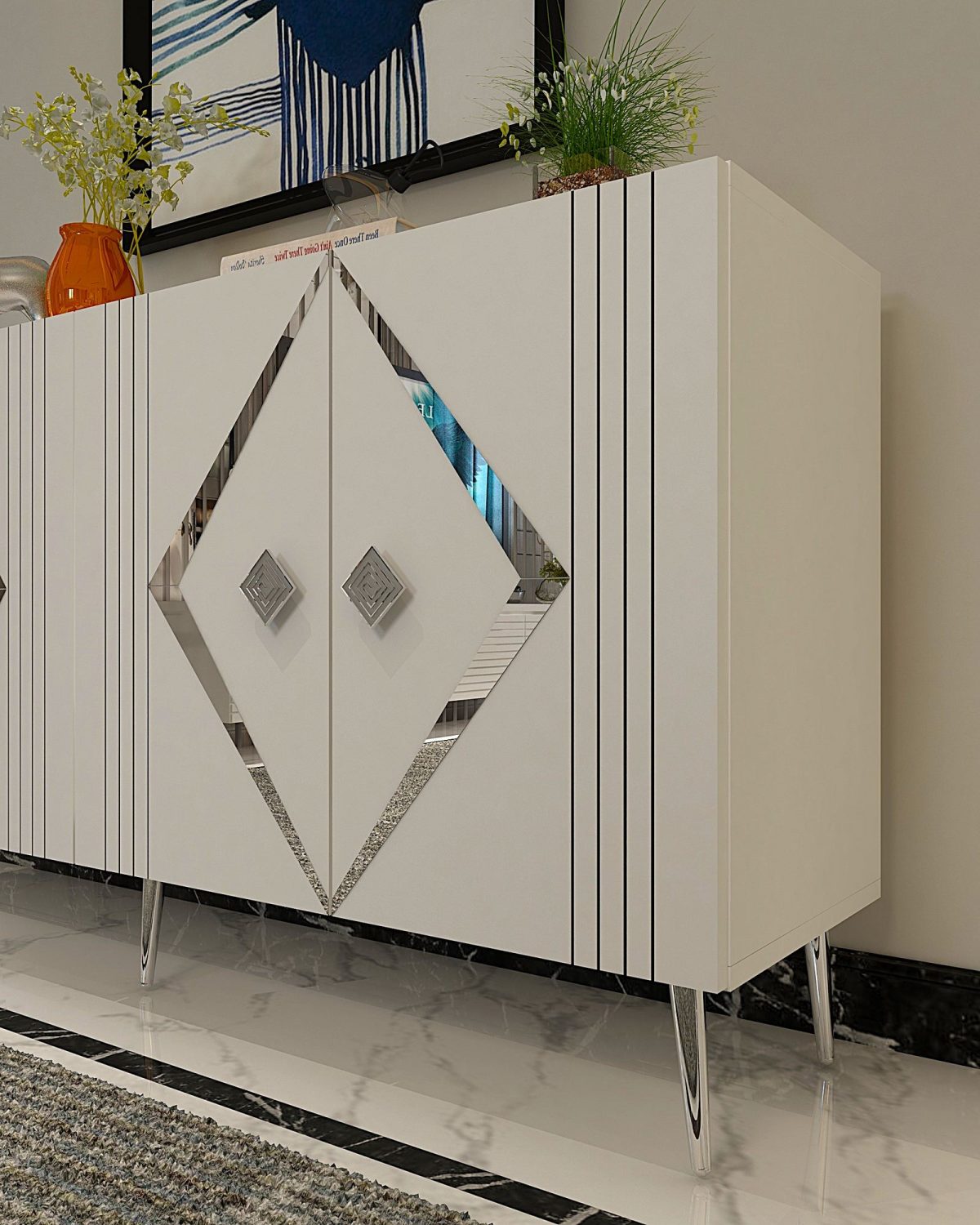 Domino KB150 - White, Silver – Конзола - Image 3