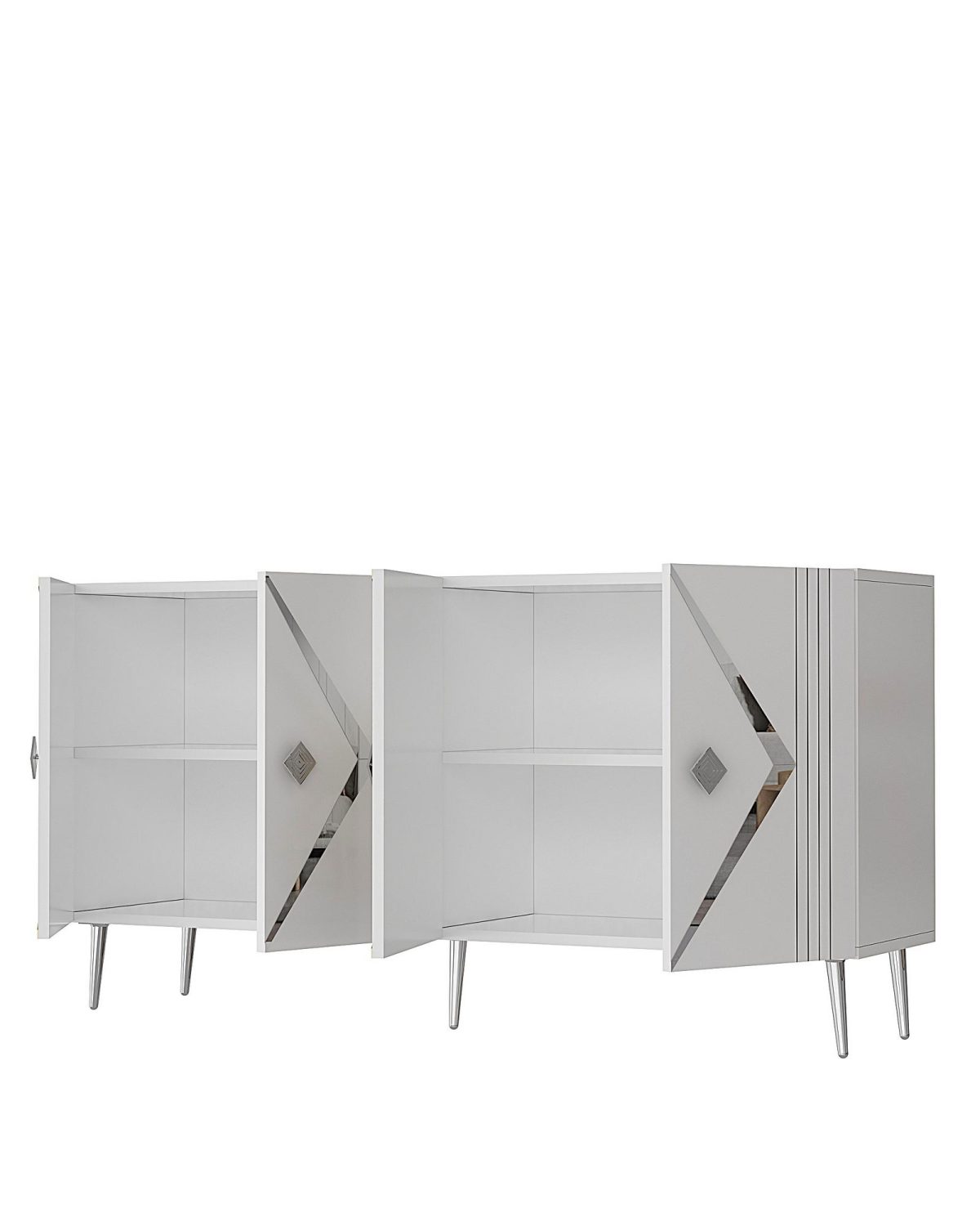 Domino KB150 - White, Silver – Конзола - Image 5