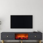 Polen Bohem Fireplace - Anthracite – ТВ комода